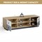 55 Inch TV Stand Entertainment Media Center with Storage Cabinets and Adjustable Shelves